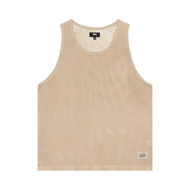 Stussy Big Mesh Tank Natural