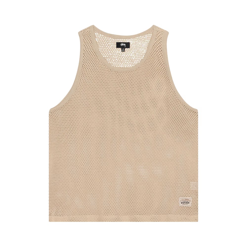 Stussy Big Mesh Tank Natural