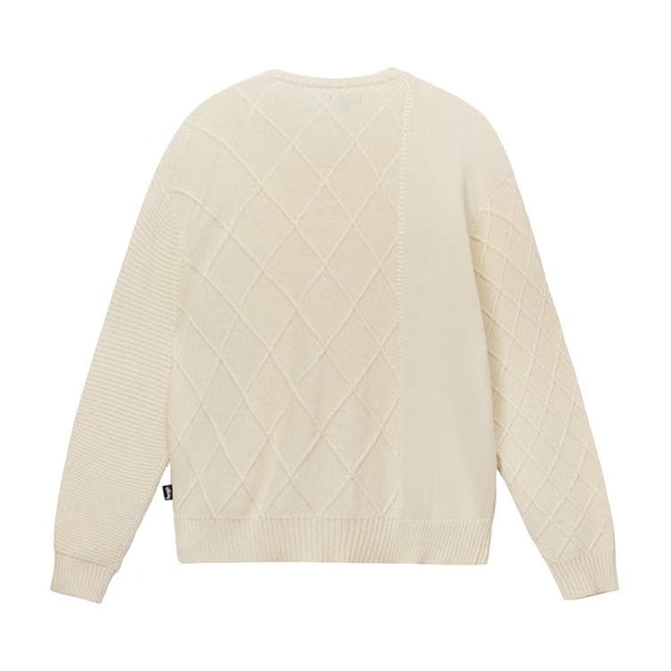 Stussy Patchwork Sweater Natural