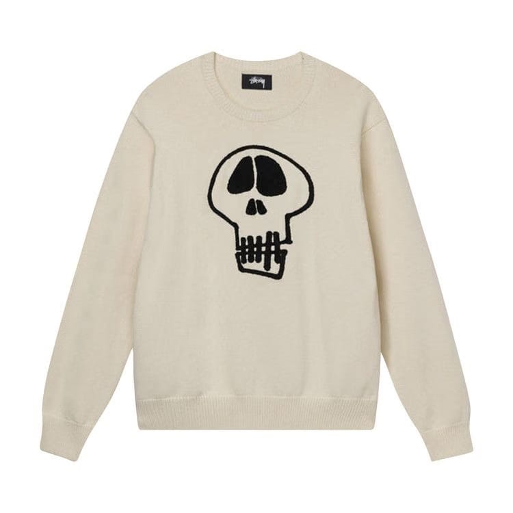 Stussy Skull Sweater Natural