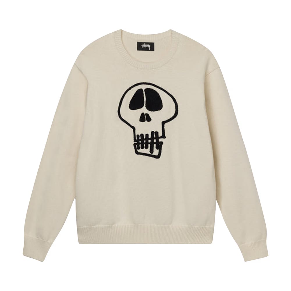 Stussy Skull Sweater Natural