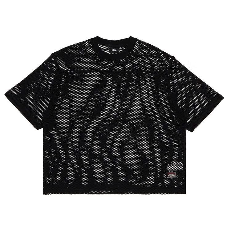 Stussy Mesh Jersey Crew Black