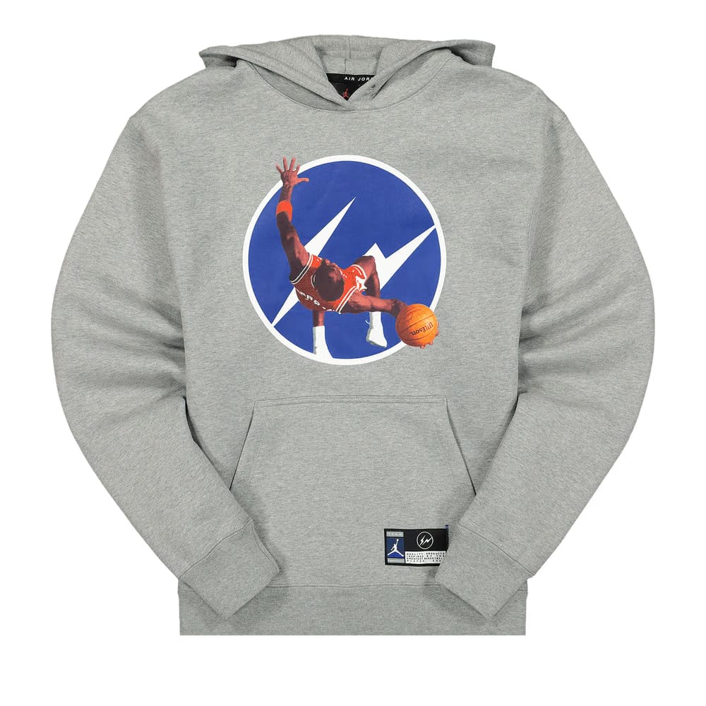 Air Jordan x Fragment Image Pullover Hoodie Dark Grey Heather
