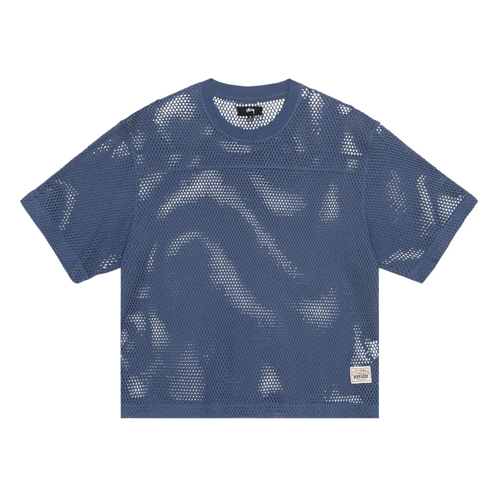 Stussy Mesh Jersey Crew Navy