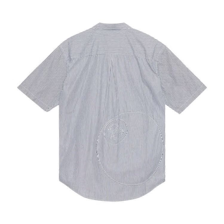 Stussy 8 Ball Stripe Boxy Shorts-Sleeve Shirt Navy