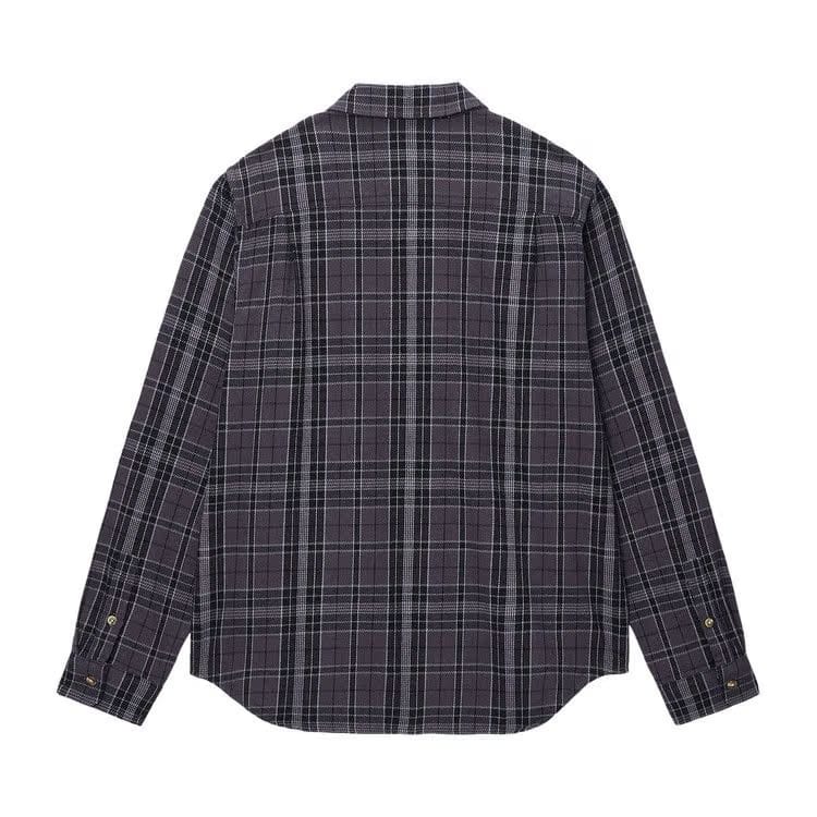 Stussy Stones Plaid Shirt Black