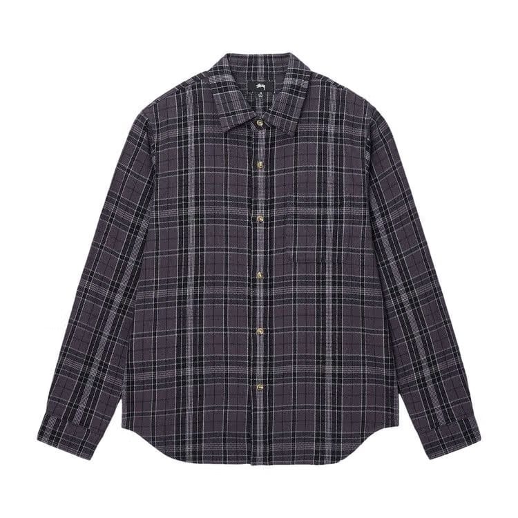 Stussy Stones Plaid Shirt Black