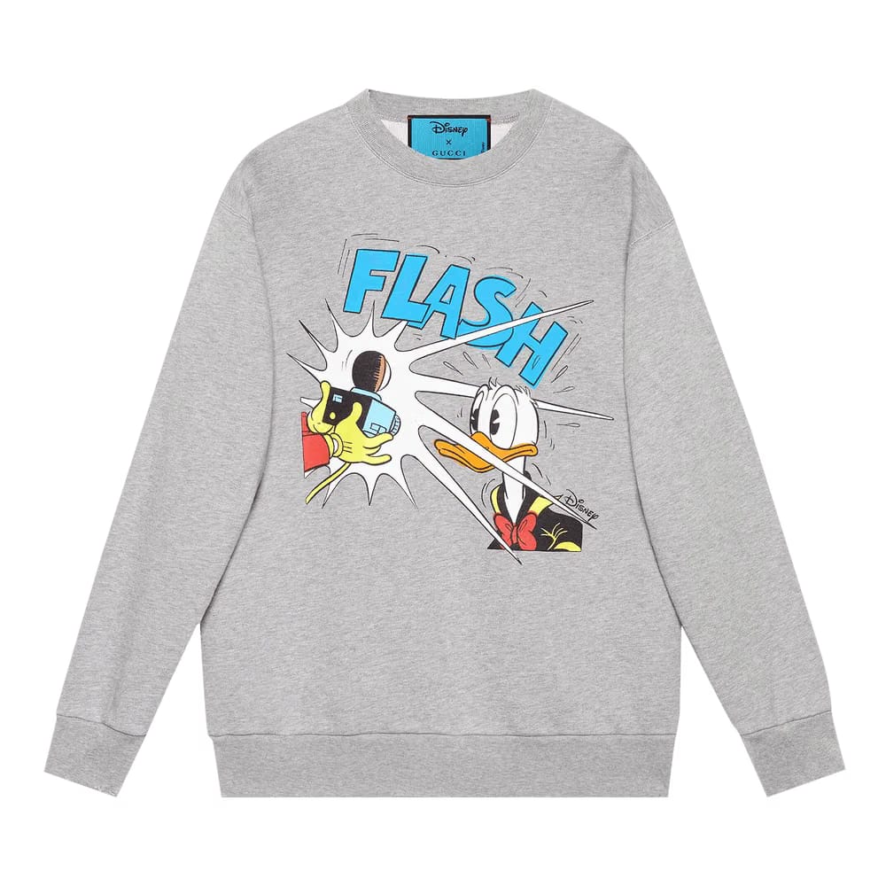 Gucci x Disney Donald Duck Sweatshirt Grey Melange
