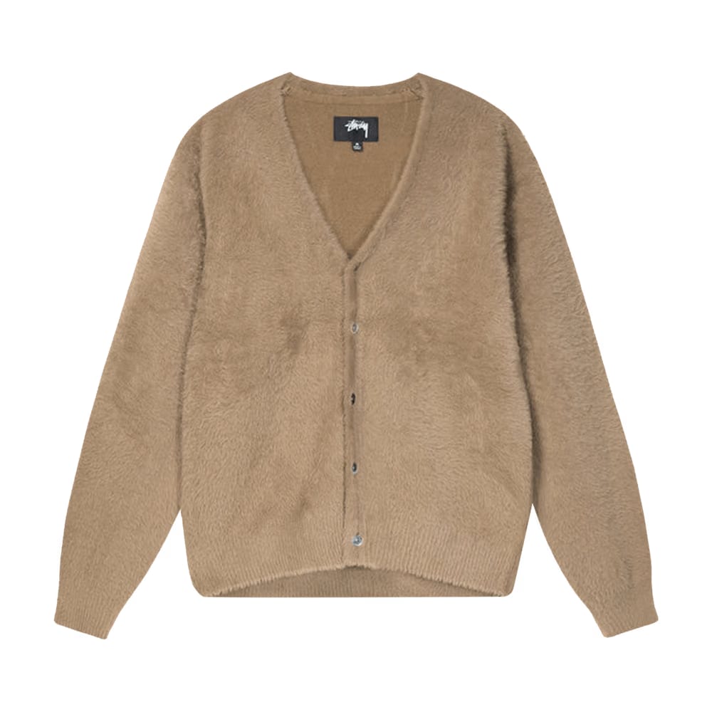 Stussy Shaggy Cardigan Taupe