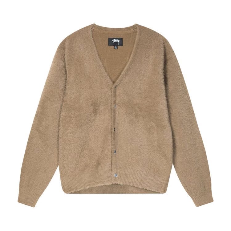Stussy Shaggy Cardigan Taupe