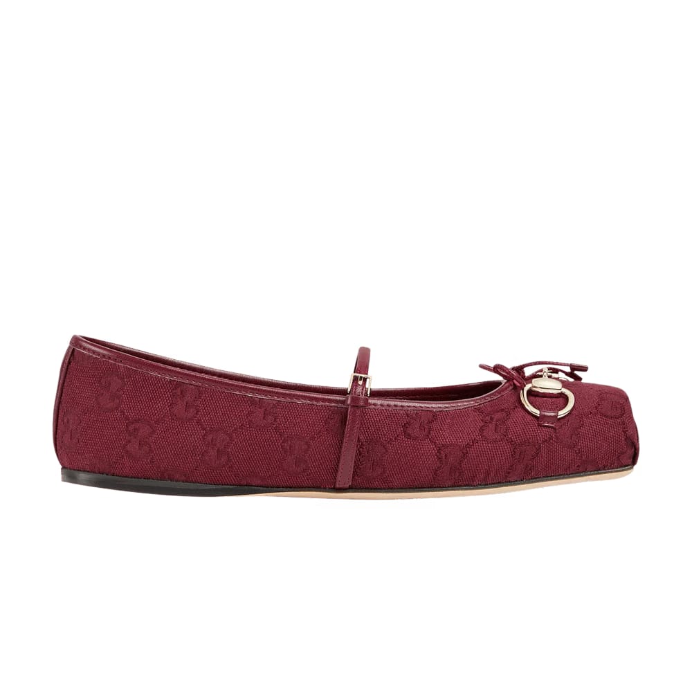 Gucci Wmns Horsebit Ballet Flat 'Rosso Ancora'