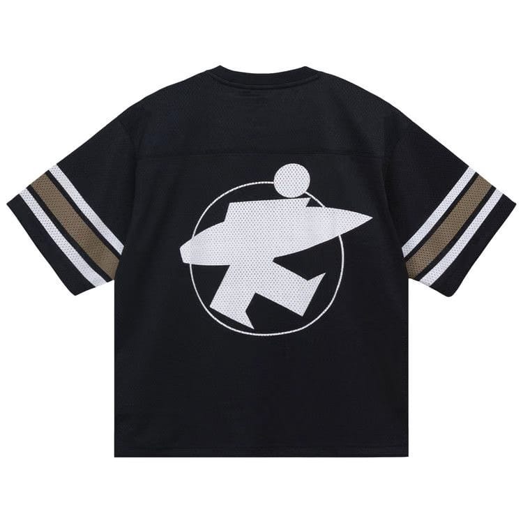 Stussy Surfman Mesh Football Jersey Black