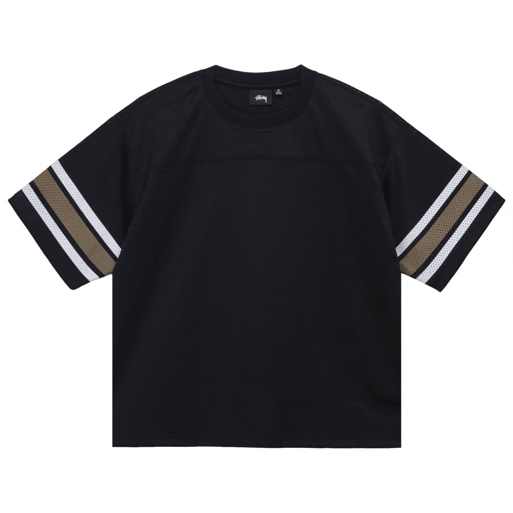 Stussy Surfman Mesh Football Jersey Black