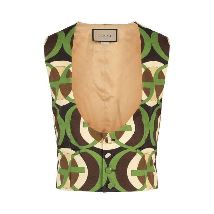 Gucci G Pattern Vest Green