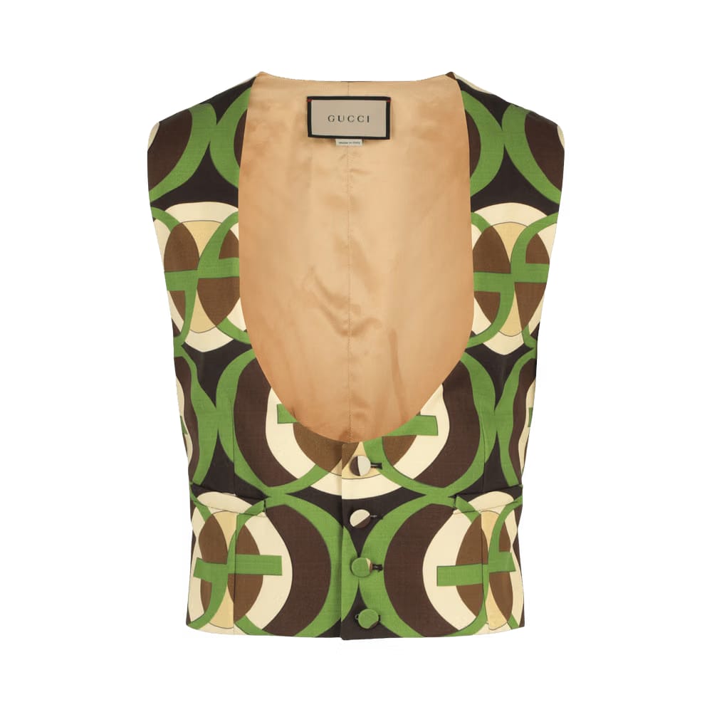 Gucci G Pattern Vest Green