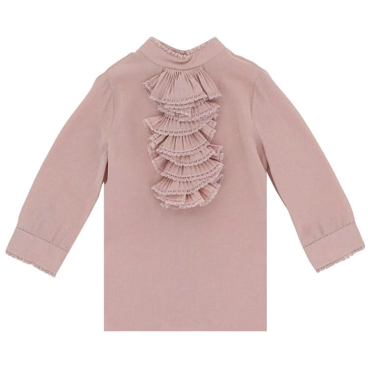 Gucci Ruffled Collard Blouse Rose
