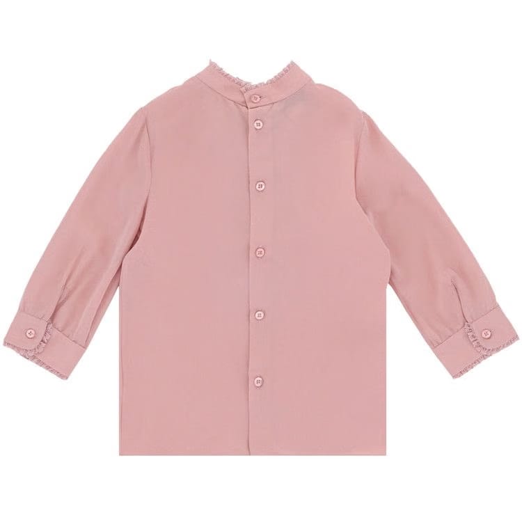 Gucci Ruffled Collard Blouse Rose
