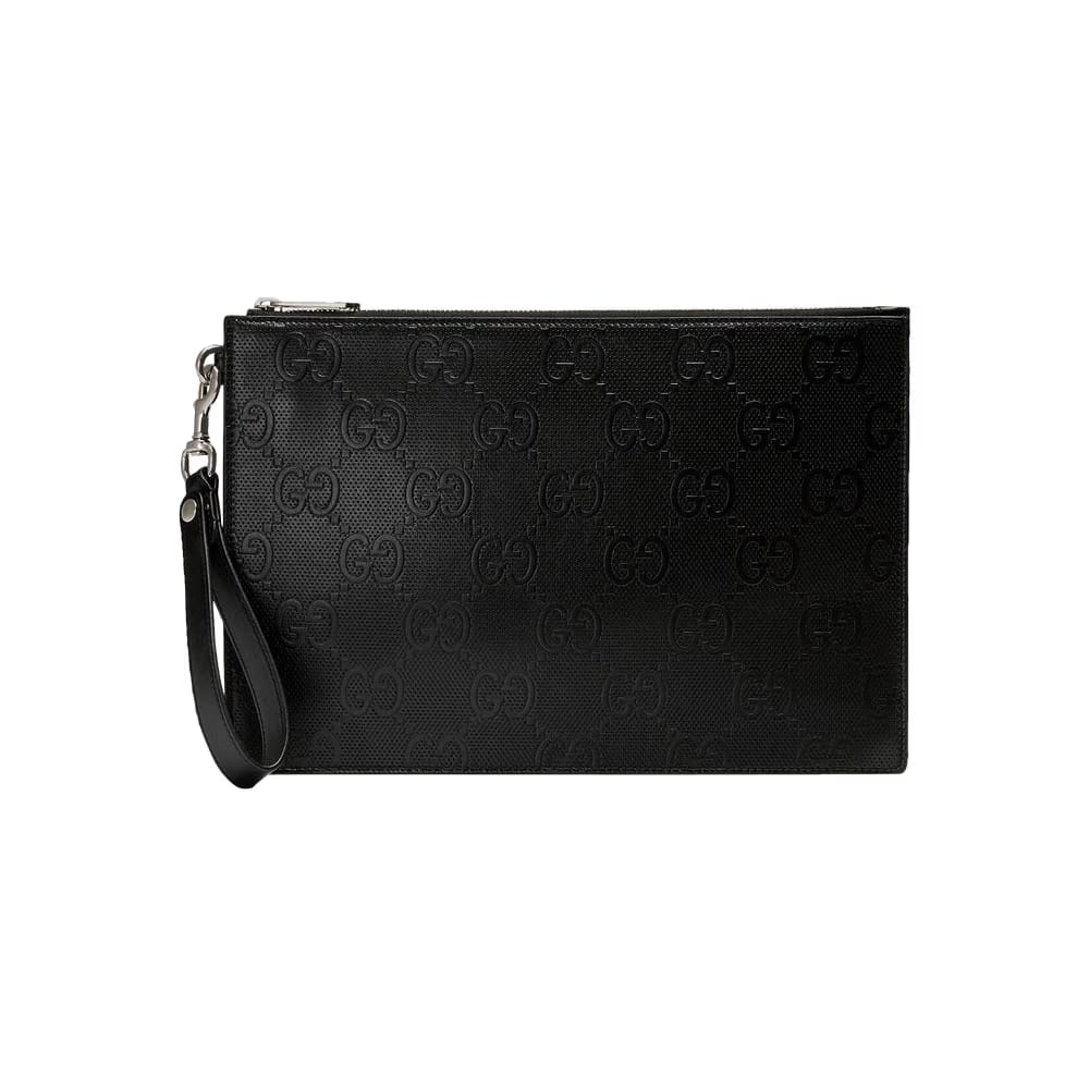 Gucci GG Embossed Pouch Black