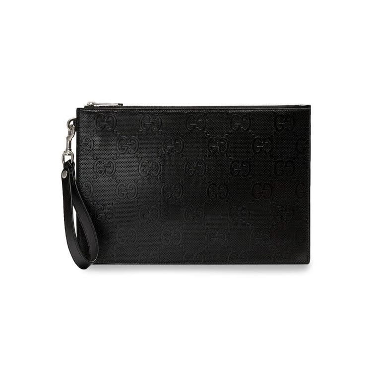 Gucci GG Embossed Pouch Black
