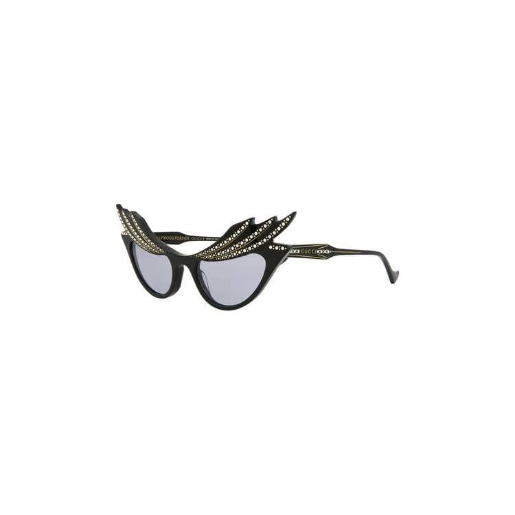 Gucci Cat Eye Sunglasses Black/Violet