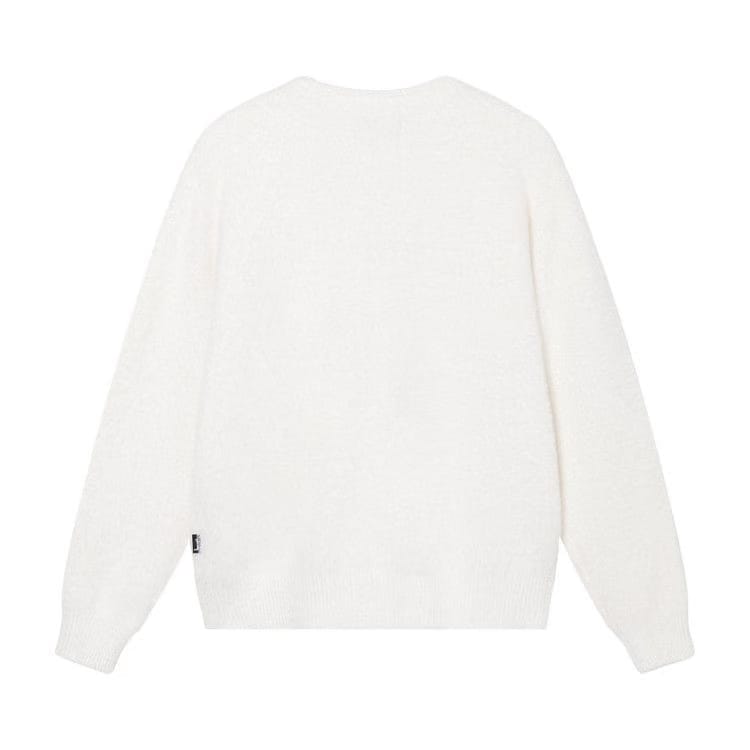 Stussy Shaggy Cardigan Bone