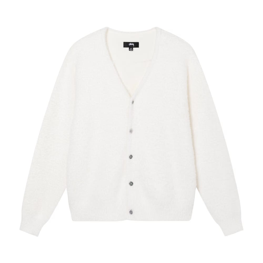 Stussy Shaggy Cardigan Bone