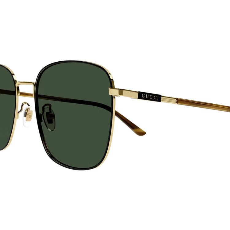 Gucci Aviator Sunglasses Gold/Havana/Green