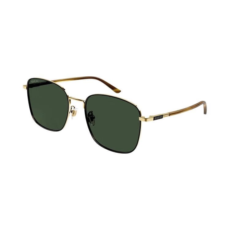 Gucci Aviator Sunglasses Gold/Havana/Green
