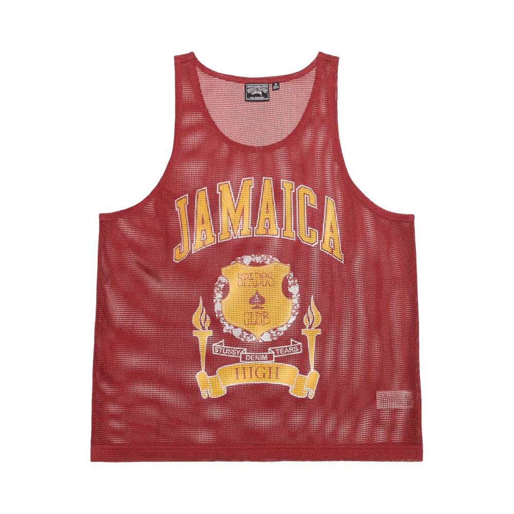 Stussy x Denim Tears Mesh Tank Cardinal
