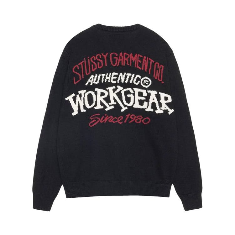 Stussy Authentic Workgear Sweater Black