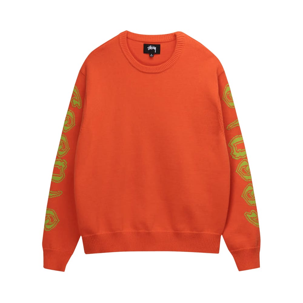 Stussy Sleeve Logo Sweater Orange