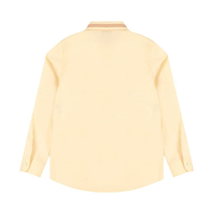 Gucci Kids Embroidered Button-Down Shirt Cream