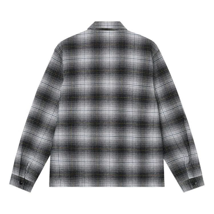 Stussy Paul Shadow Plaid Zip Shirt Black