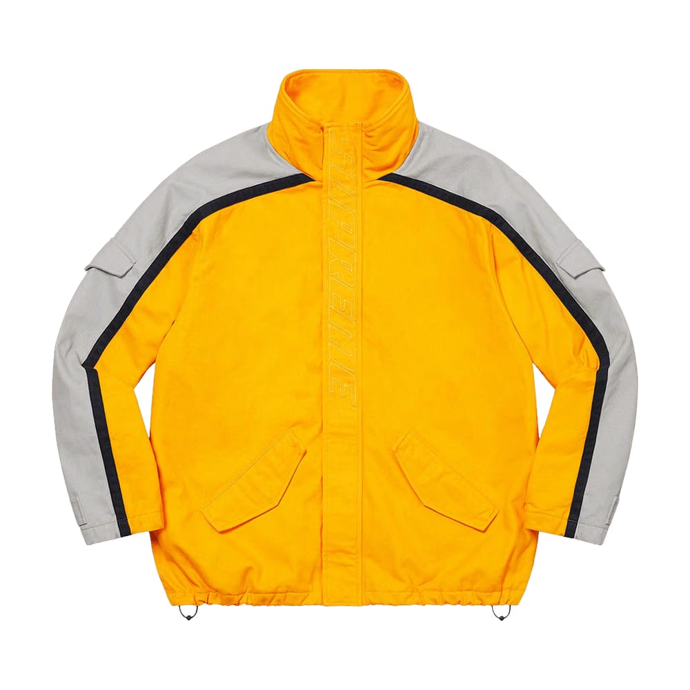 Supreme Brushed Twill Zip Jacket Yellow