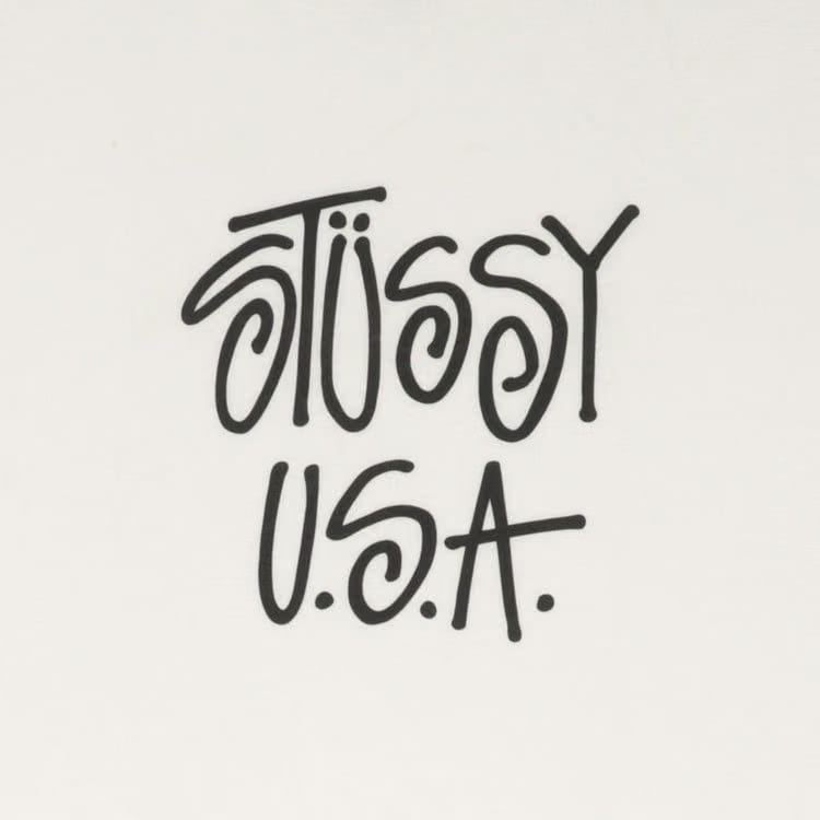 Stussy USA T-Shirt White/Black
