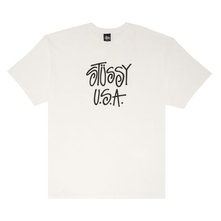 Stussy USA T-Shirt White/Black