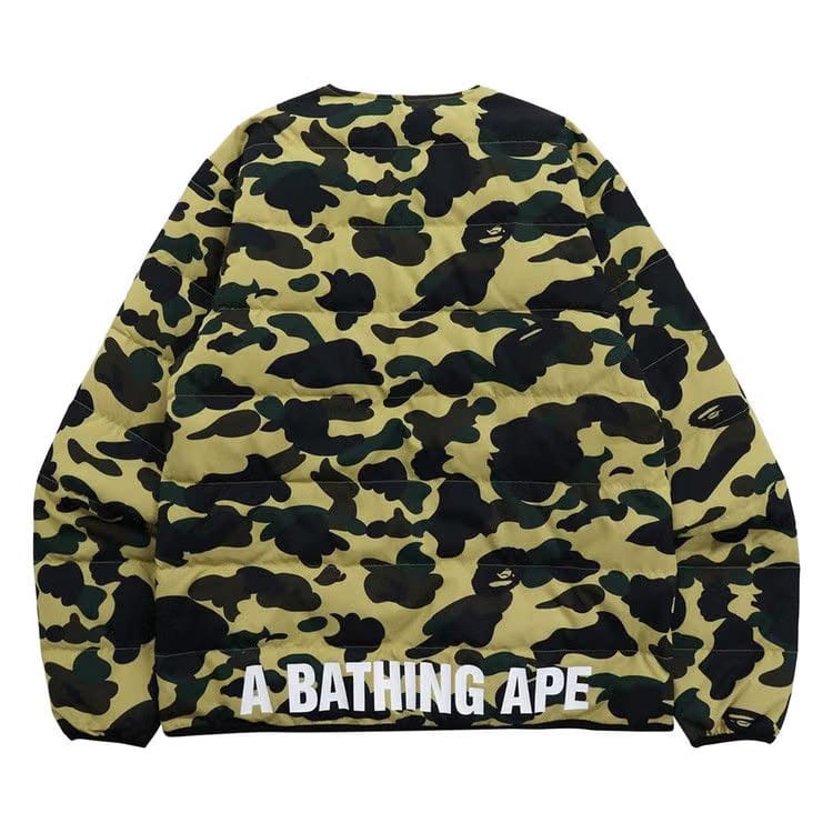 BAPE Camouflage Padded Jacket Yellow