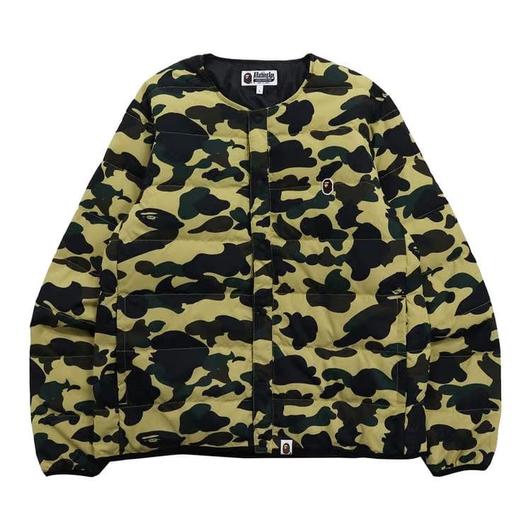 BAPE Camouflage Padded Jacket Yellow