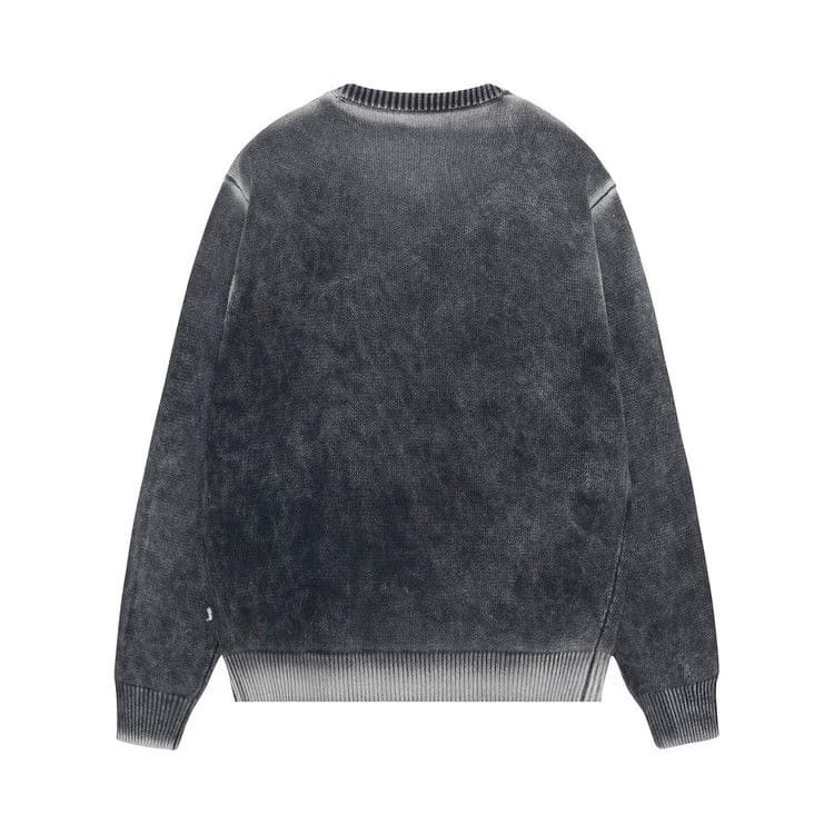 Stussy Faded Knit Crew Black