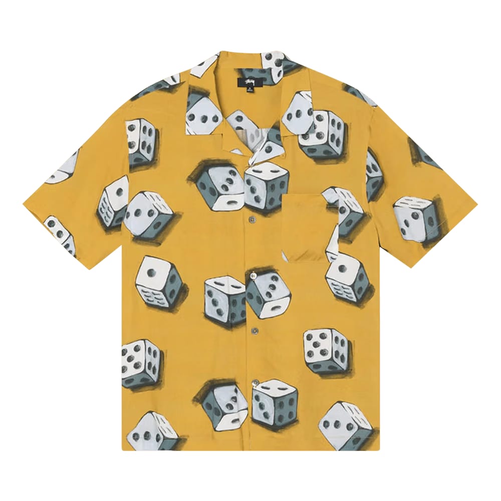 Stussy Dice Pattern Shirt Mustard