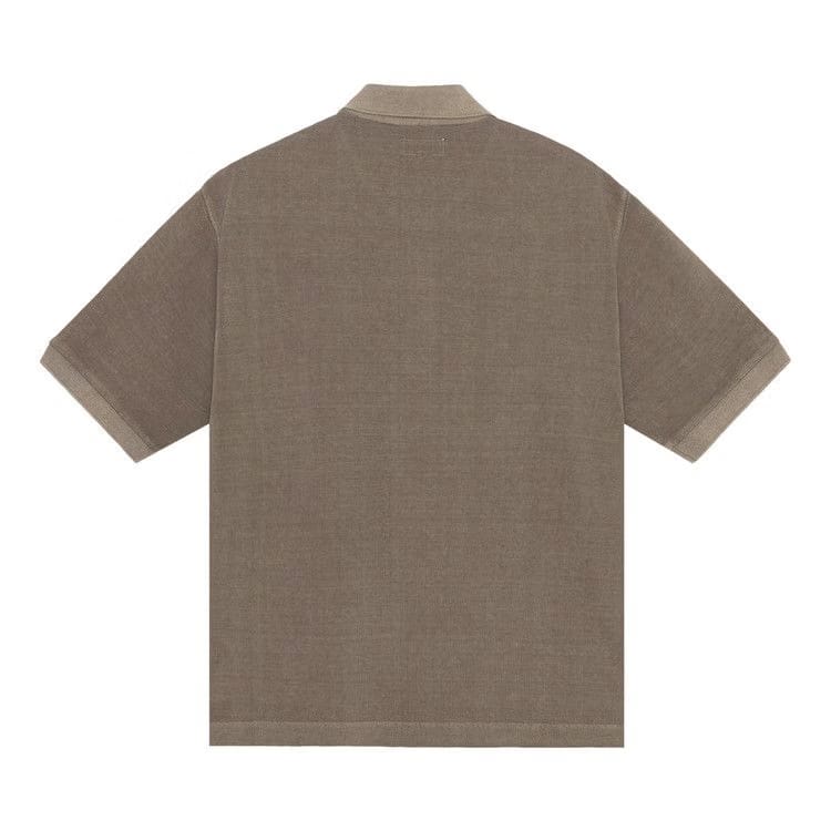 Stussy Pigment Dyed Pique Polo Taupe