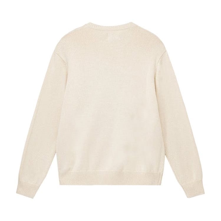 Stussy Curly S Sweater Natural