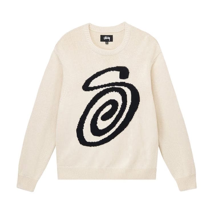 Stussy Curly S Sweater Natural
