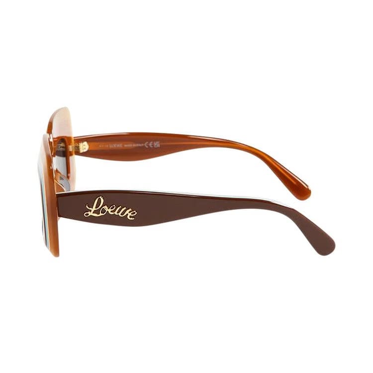 Loewe Multilayer Rectangular Sunglasses Light Brown/Smoke