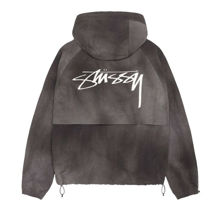 Stussy Beach Shell Wave Dye Zip Hoodie Black