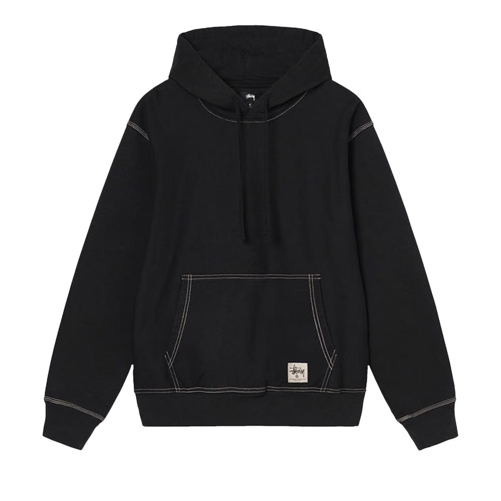 Stussy Contrast Stitch Label Hood Black
