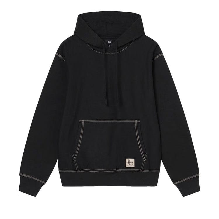 Stussy Contrast Stitch Label Hood Black