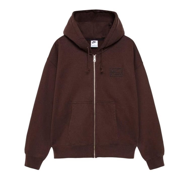 Stussy x Nike Stone Washed Fleece Zip Hoodie Dark Cinder