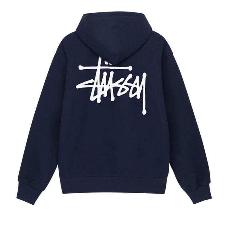 Stussy Basic Hoodie Navy