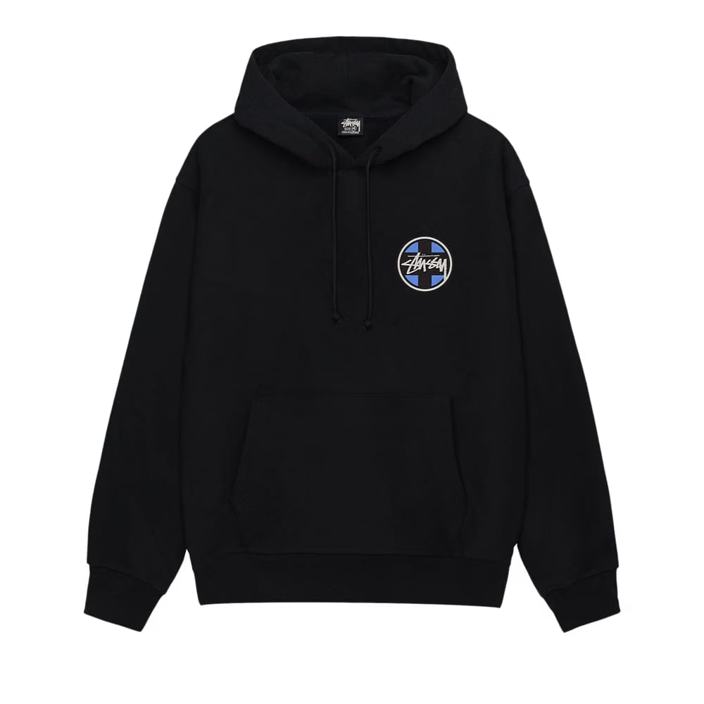 Stussy Cross Dot Hoodie Black